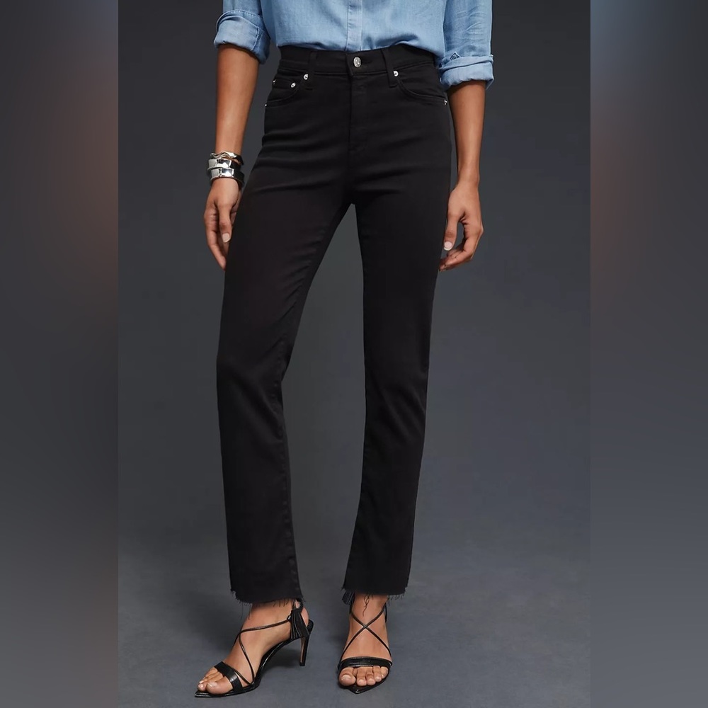 Anthropologie EDWIN Bree Mid-Rise Straight Jeans